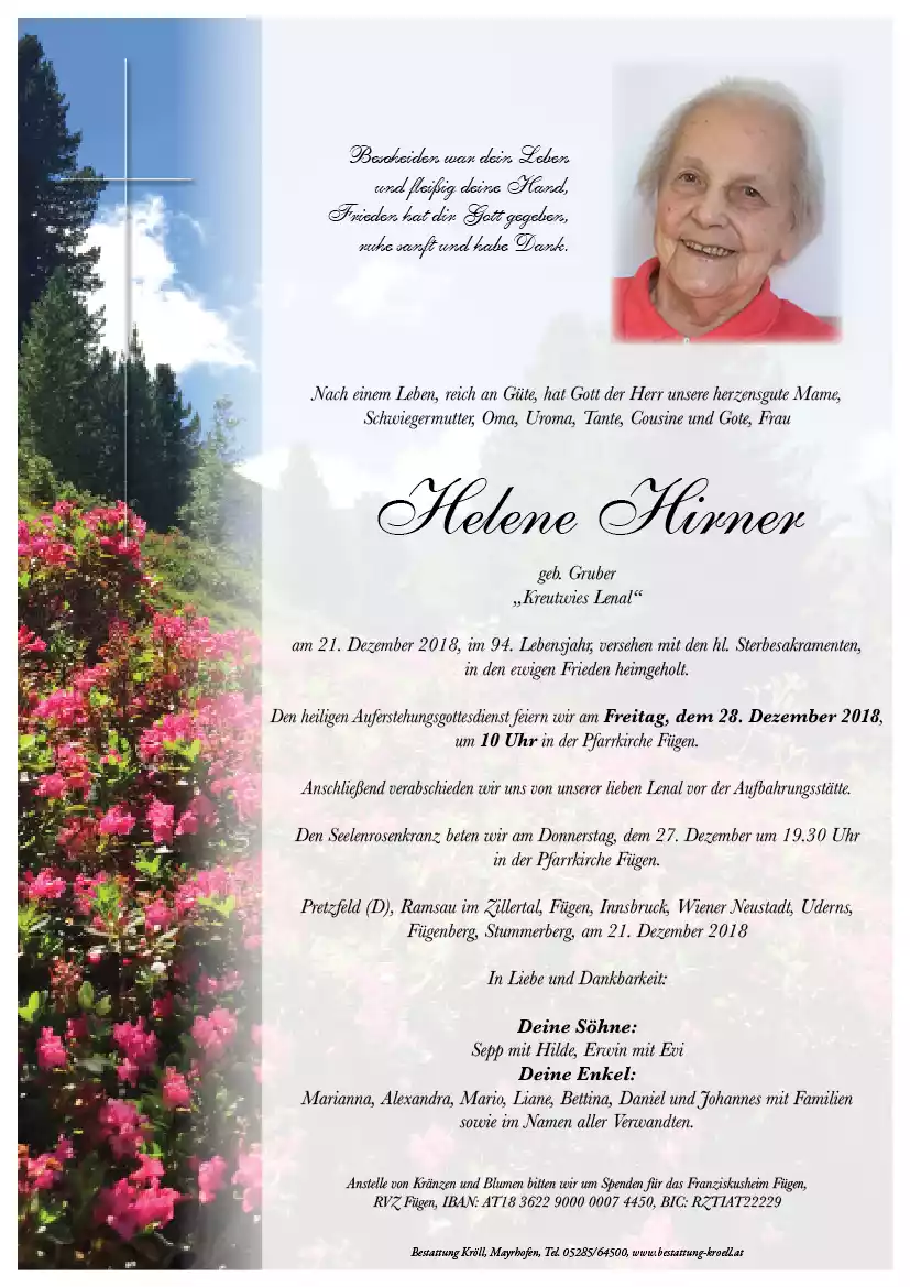 Parte von Helene Hirner